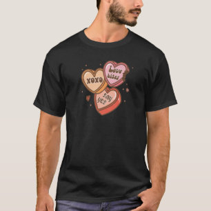 Camiseta Mordidas De Amor, Diga Sim, XOXO - Gráfico De Dias
