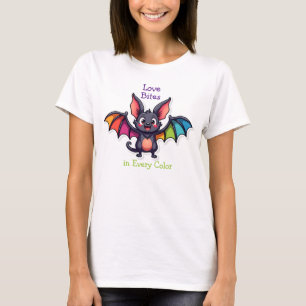 Camiseta 🦇🌈Mordidas de Amor em Todas as Cores 