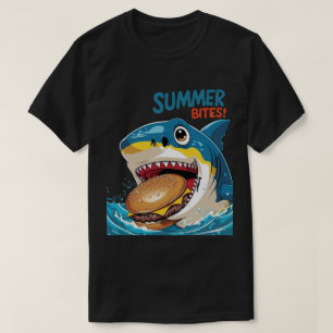 Camiseta Mordidas de Verão – Tubarão Azul