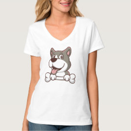 Camiseta Mordidas Saudáveis para Cães Felizes