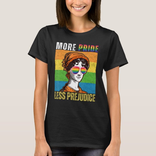 Camiseta More Pride Less Prejudice LGBT Gay Pride Month (Frente)