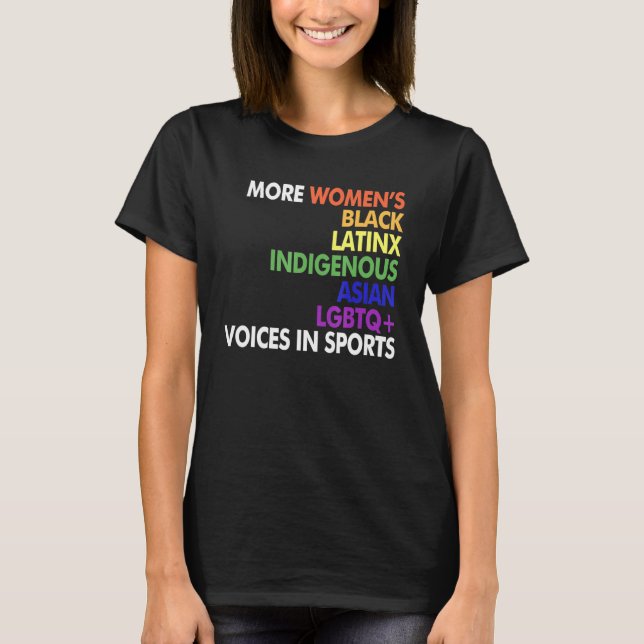 Camiseta More Womens Black Latinx Indigenous Asian Lgbtq (Frente)