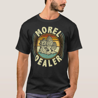 Camiseta Morel Dealer Retro Morel Mushroom Caça Forragens