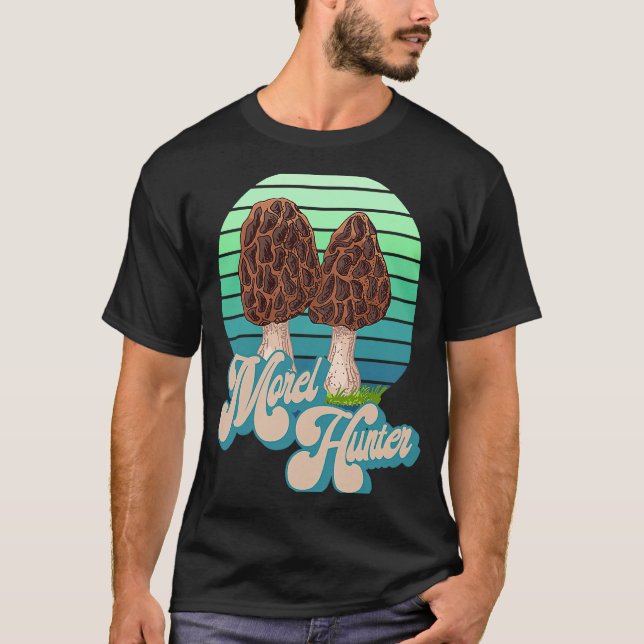 Camiseta Morel Hunter  Fun Mushroom Hunting  1 (Frente)