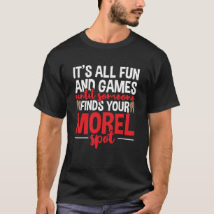 Camiseta Morel Hunter Mushroom caçando alimentos