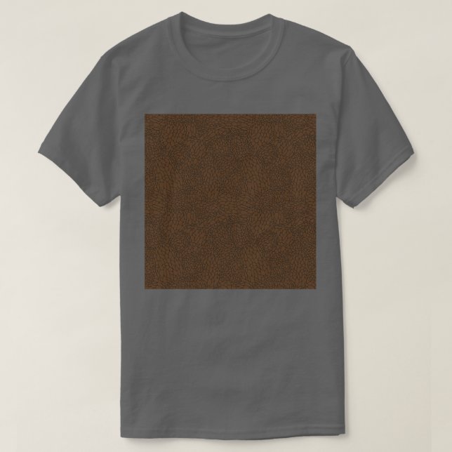 Camiseta Morel Mushroom Textura Brown (Frente do Design)