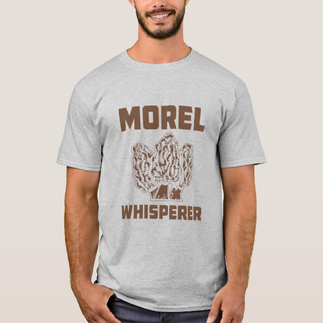 Camiseta Morel Whisperer com Morels (Frente)