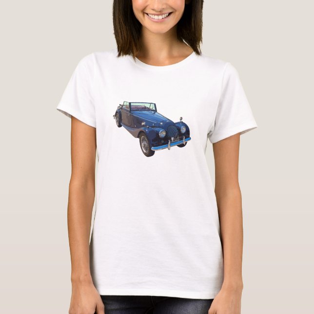 Camiseta Morgan 1964 mais o carro de 4 esportes convertível (Frente)