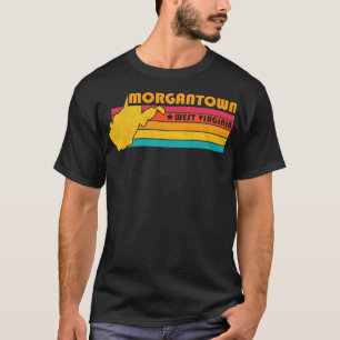 Camiseta Morgantown West Virginia Vintage angustiou Souven