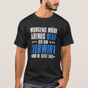 Camiseta Morgens Müde Evening Blue Ich caixa Tierwirt