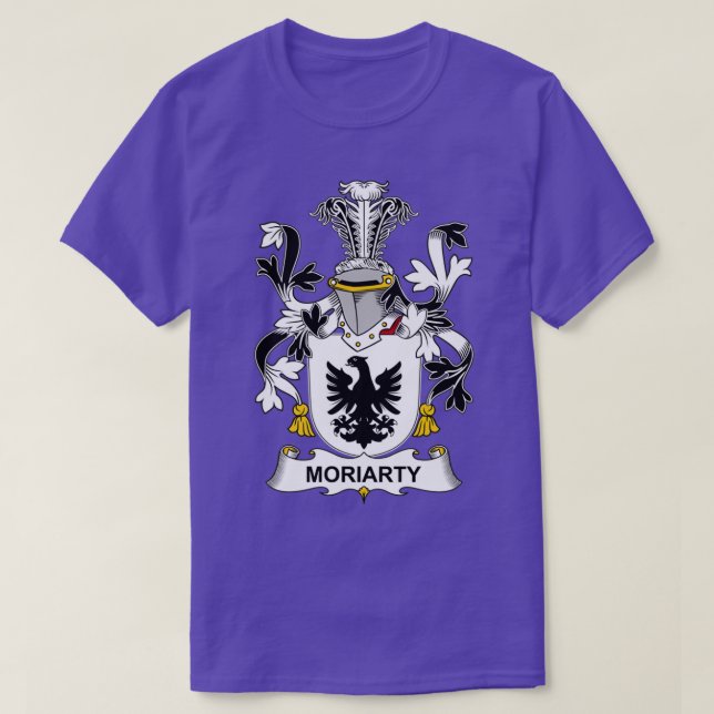 Camiseta Moriarty Casaco da Guarda Familiar de Armas (Frente do Design)