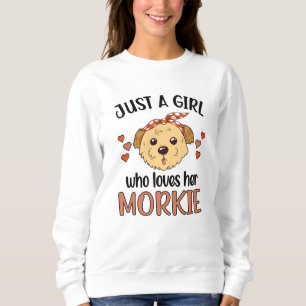 Camiseta Morkie Girl Dog Morkie Dog Dono Morkie Mãe