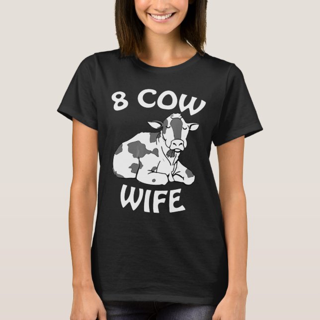 Camiseta Mórmon Lds Engraçado 8 Vacas Mulher-Homens (Frente)