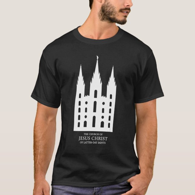 Camiseta Mórmon Mais Tarde Santo Temple Salt Lake City Uta (Frente)