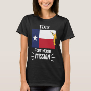 Camiseta Mórmon Missionário da Missão SUD Texas Fort Worth