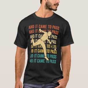 Camiseta Mormon Missionário Engraçado LDS Beisebol E Assim 