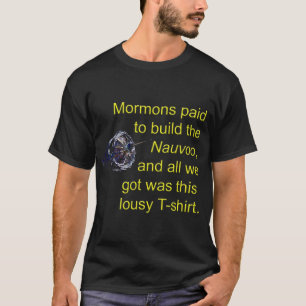 Camiseta Mormons pagos para construir o Nauvoo