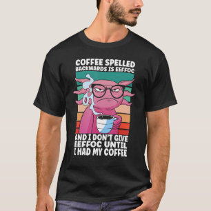 Camiseta Morning People Glasses Salamander Lizard Coffee Ax