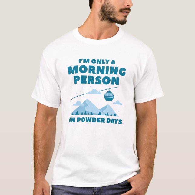 Camiseta Morning Person Snow (Frente)
