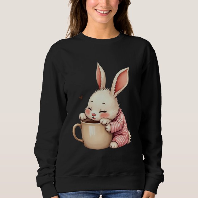 Camiseta Morning Snuggles Bunny Brew Bliss Cocoa & Cuddles  (Frente)