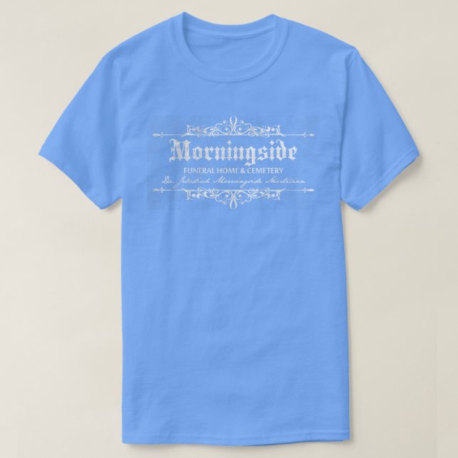 Camiseta Morningside Casa Funeral angustiada (Frente do Design)