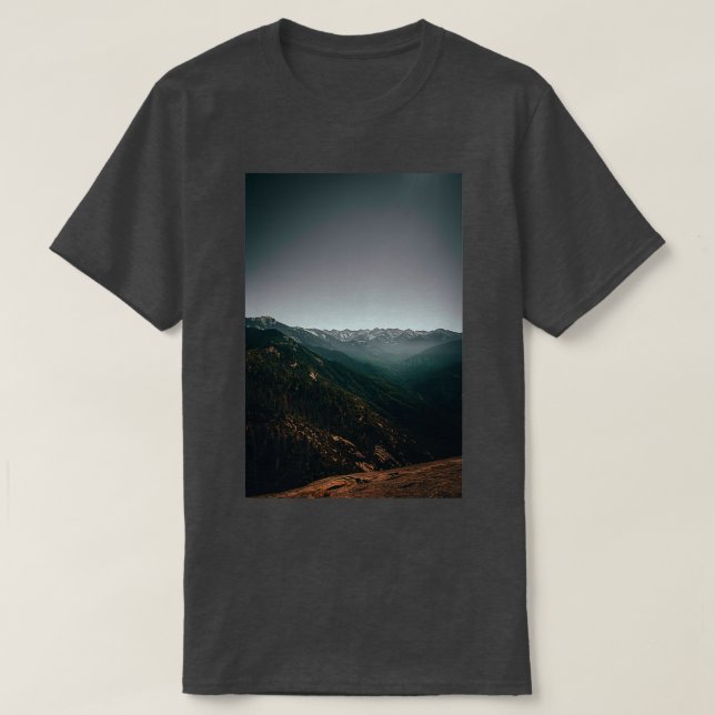 Camiseta Moro Rock no Parque Nacional Sequoia (Frente do Design)