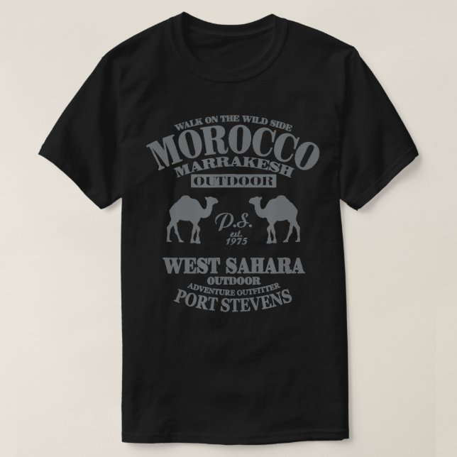 Camiseta Morocco  Marrakech  Sahara  (Frente do Design)