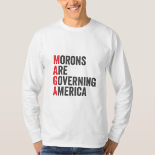Camiseta Morons estão governando a América 4 de julho