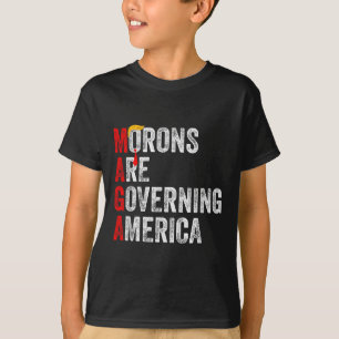 Camiseta Morons Estão Governando A América Engraçada Trump