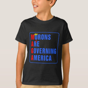 Camiseta Morons Estão Governando A América Engraçada Trump