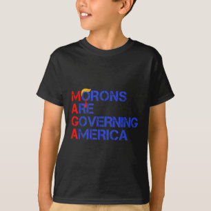 Camiseta Morons Estão Governando A América Engraçada Trump