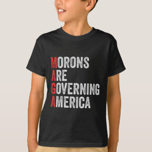 Camiseta Morons Governam Anti-Trump Político Americano
