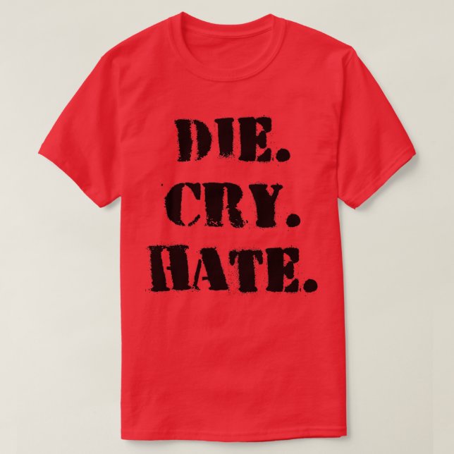 Camiseta Morrer por Odiação (Frente do Design)