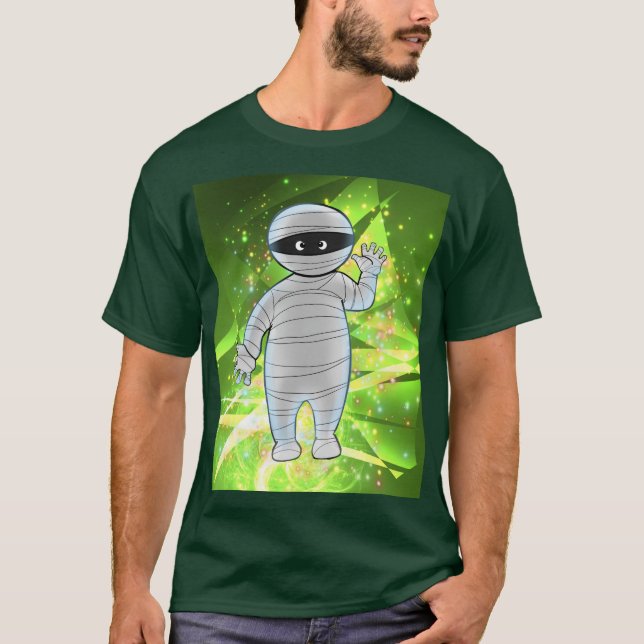 Camiseta Morris, a múmia em verde (Frente)