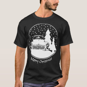 Camiseta Morris Minor vintage, clássico de Natal britânico