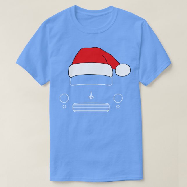 Camiseta Morris Secundário clássico de chapéu de Natal bran (Frente do Design)