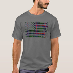 Camiseta Morrison Surname American Flag Scottish Clan Tarta