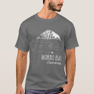 Camiseta Morro Bay Califórnia Arte da Rocha Morro