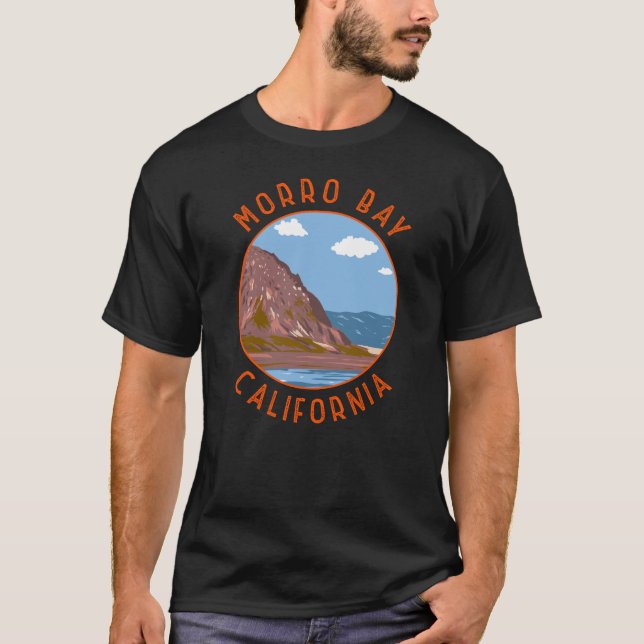 Camiseta Morro Bay California - Circuito Retroafogado (Frente)