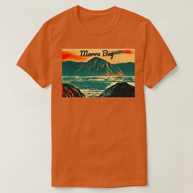 Camiseta Morro Bay, Califórnia, San Louis Obispo County Pre (Frente do Design)
