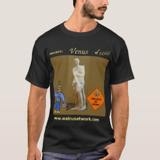 Camiseta Morsa no projeto de Venus do trabalho (escuro)