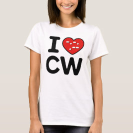 Camiseta Morse Code Love - CW Whispering Waves