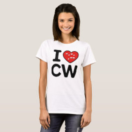 Camiseta Morse Code Love - CW Whispering Waves