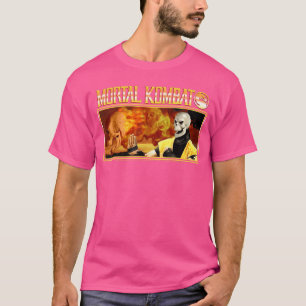 Camiseta Mortal Kombat Inferno Scorpion Retro 90s Vídeo Jog