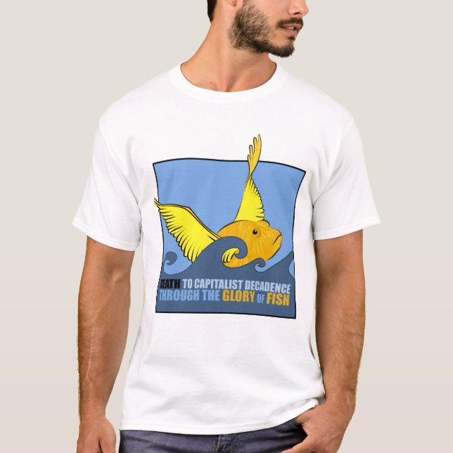 Camiseta Morte à decadência capitalista (Frente)