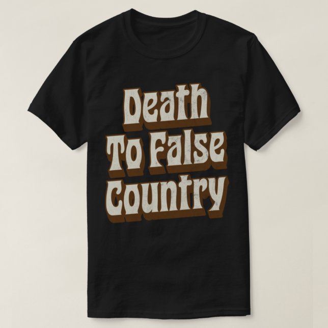 Camiseta Morte A Falsos Países (Frente do Design)