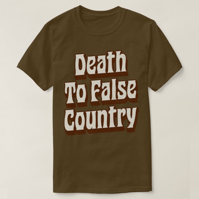 Camiseta Morte A Falsos Países (Frente do Design)