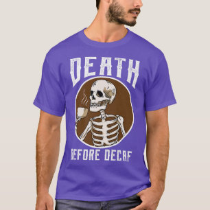 Camiseta Morte Antes Da Decaf Skelover Café Café
