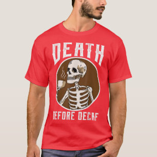 Camiseta Morte Antes Da Decaf Skelover Café Café