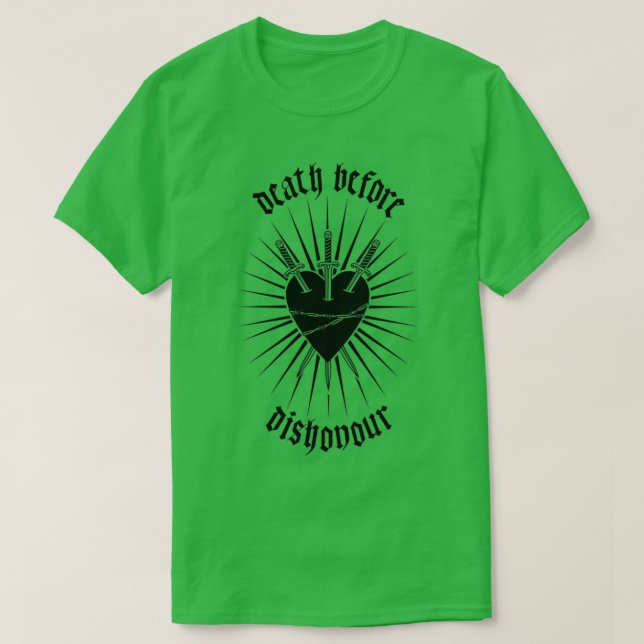 Camiseta Morte Antes da Desonra (Frente do Design)